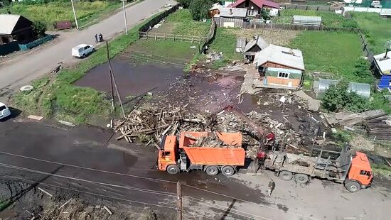 Ликвидация  последствий паводка в Иркутской области 