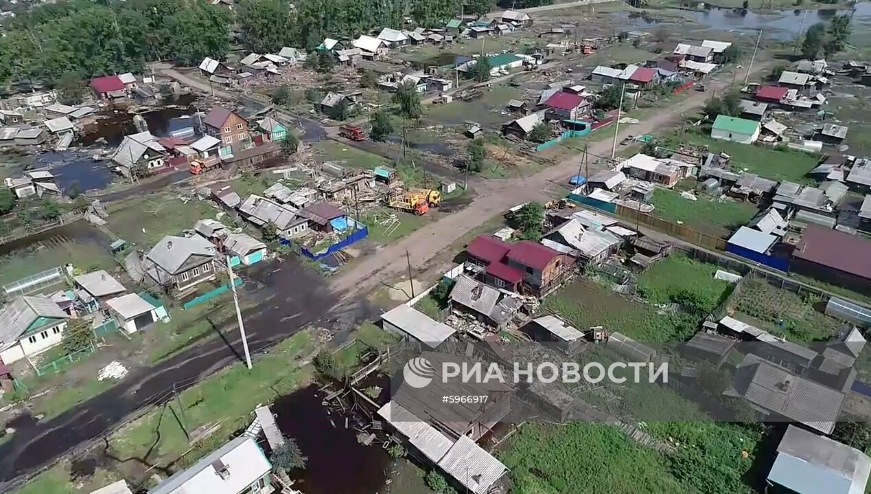 Ликвидация  последствий паводка в Иркутской области 