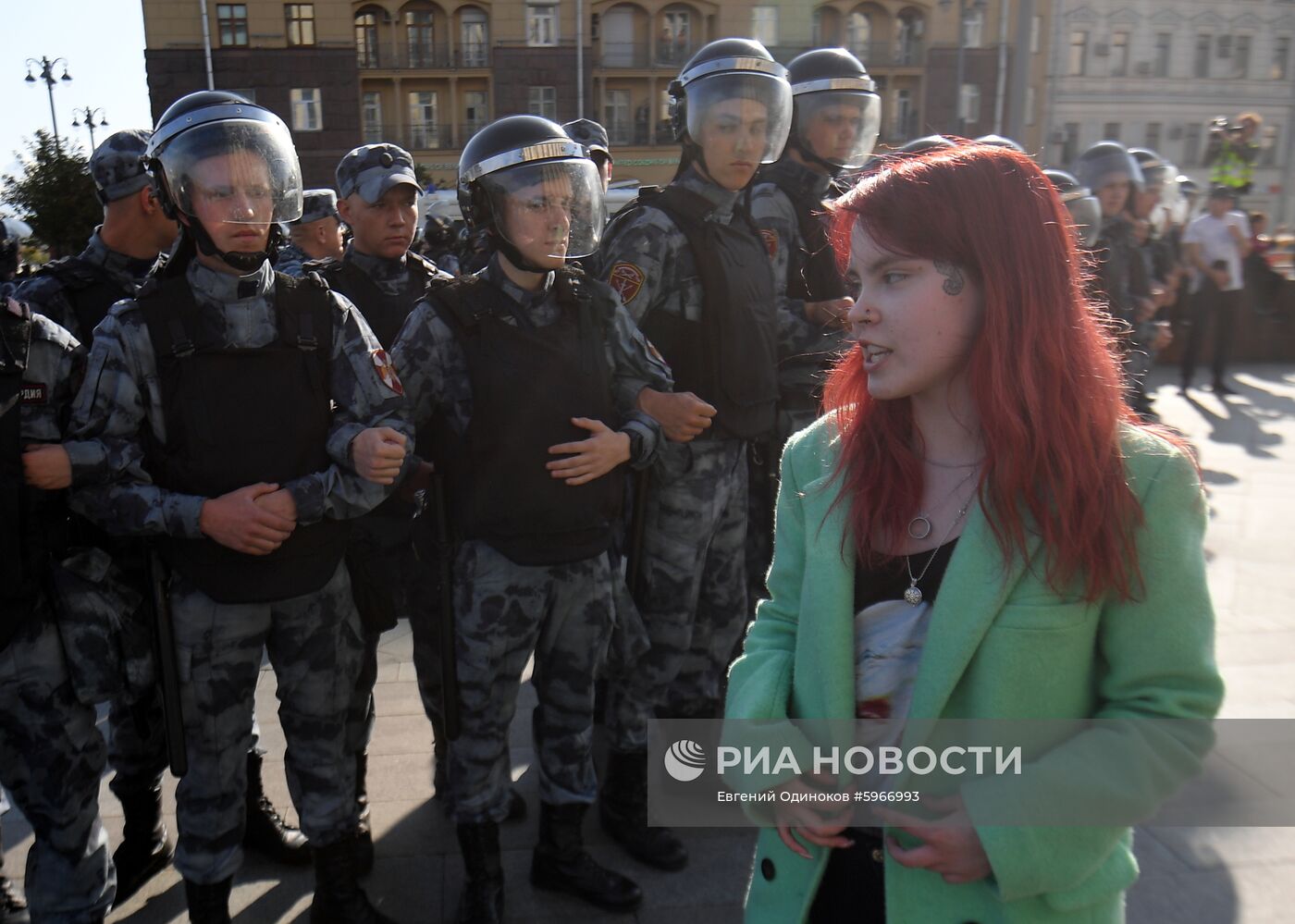 Несанкционированная акция в поддержку незарегистрированных кандидатов в Мосгордуму