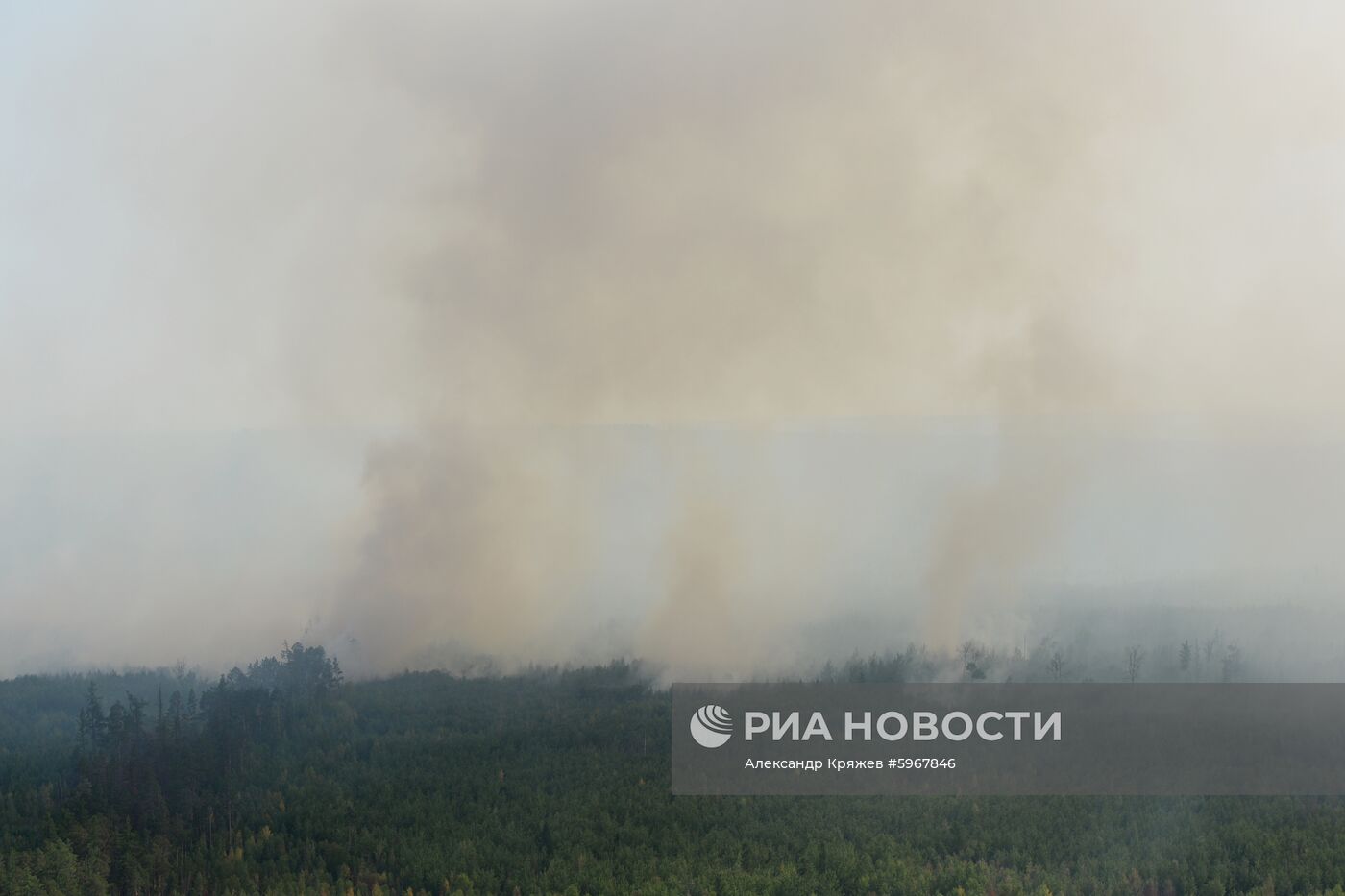 Ликвидация пожаров в Красноярском крае