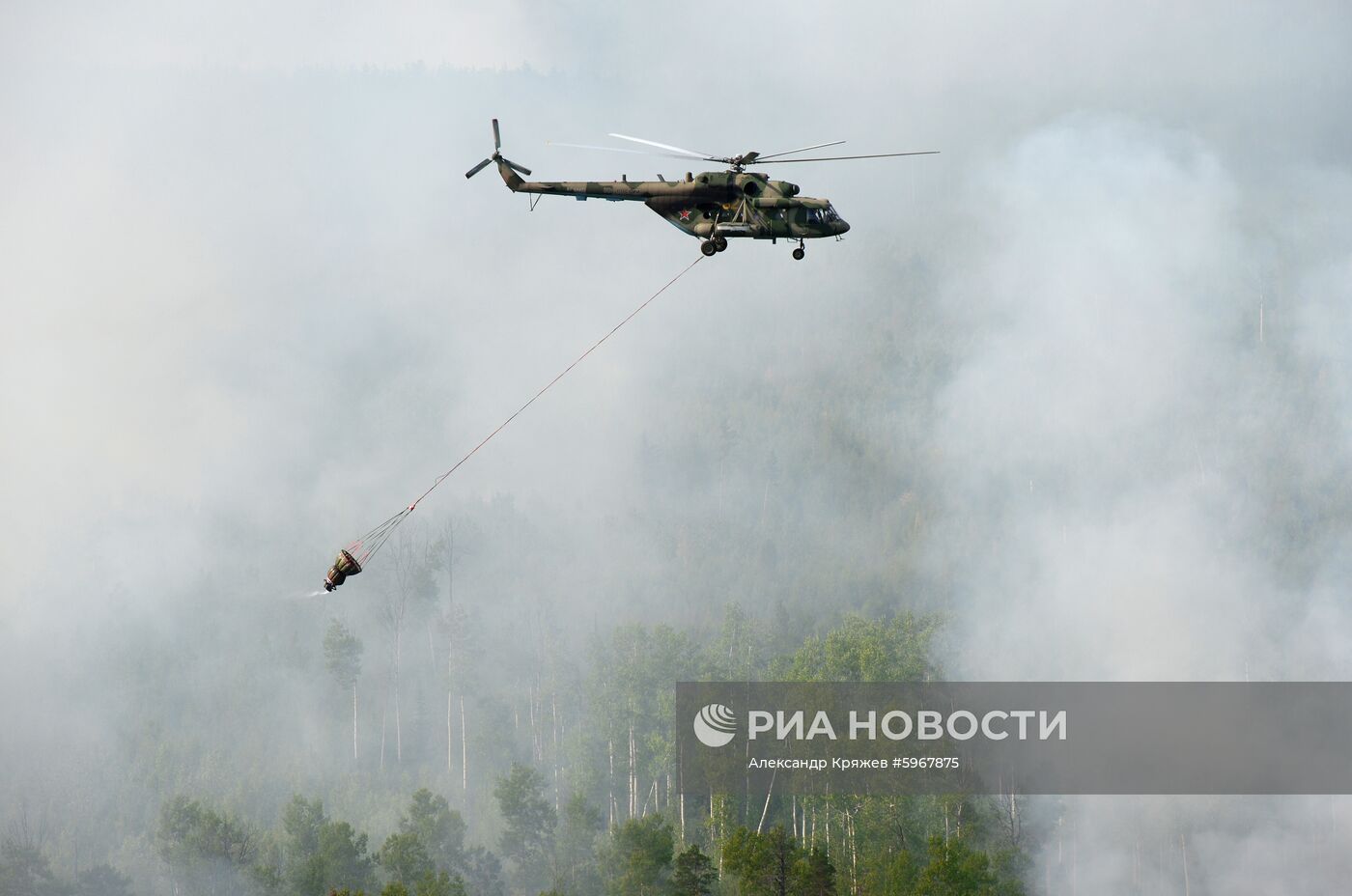 Ликвидация пожаров в Красноярском крае
