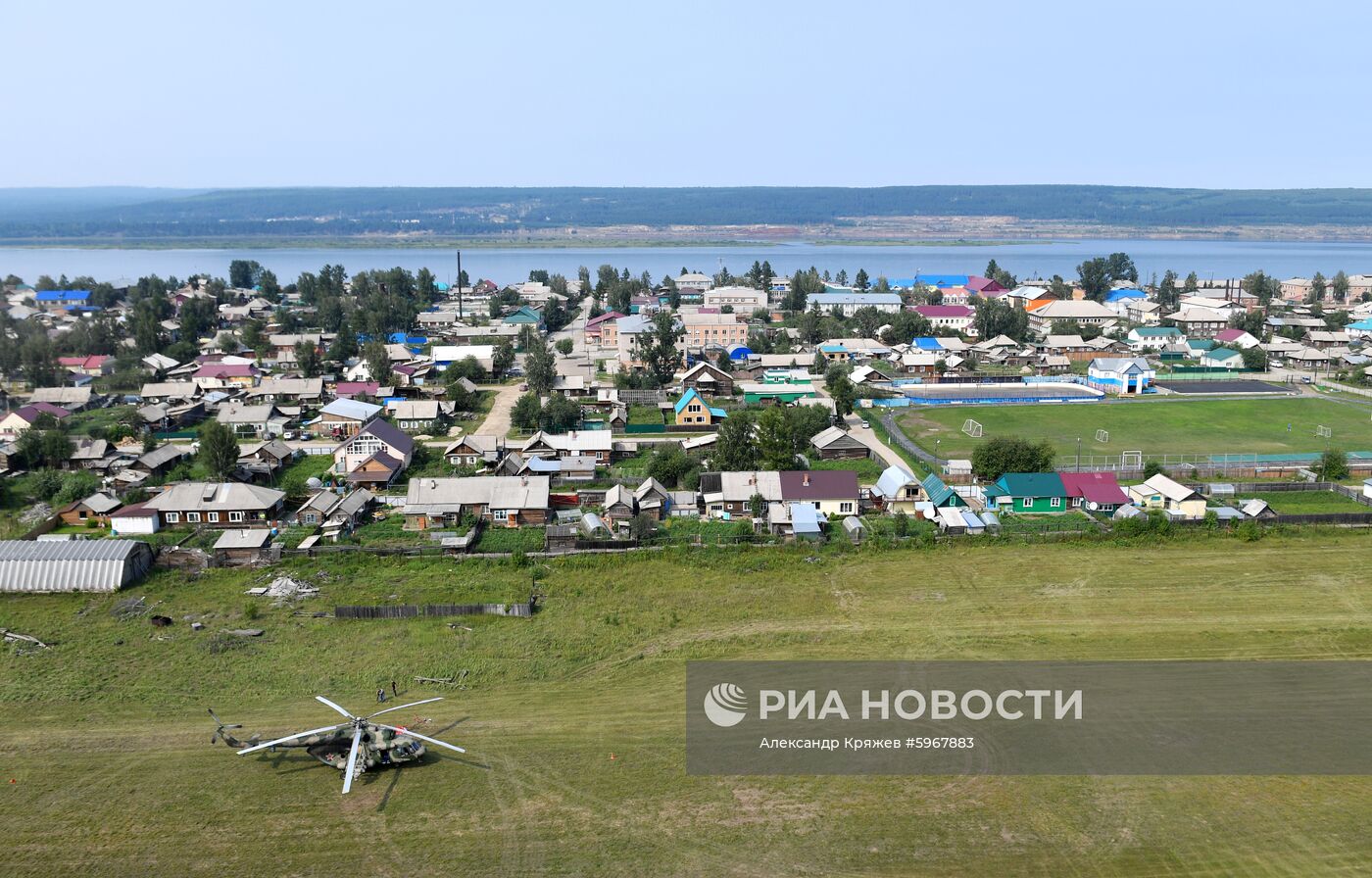 Ликвидация пожаров в Красноярском крае