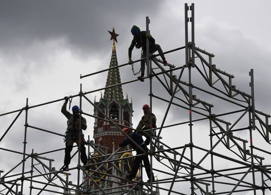 Холодная погода в Москве