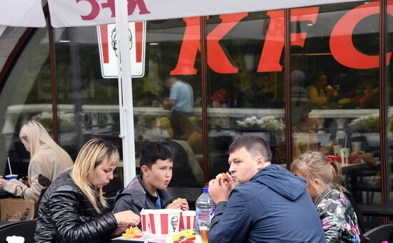 Холодная погода в Москве