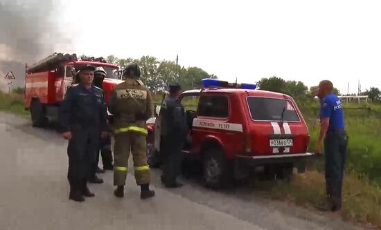 На территории воинской части в Красноярском крае произошел взрыв