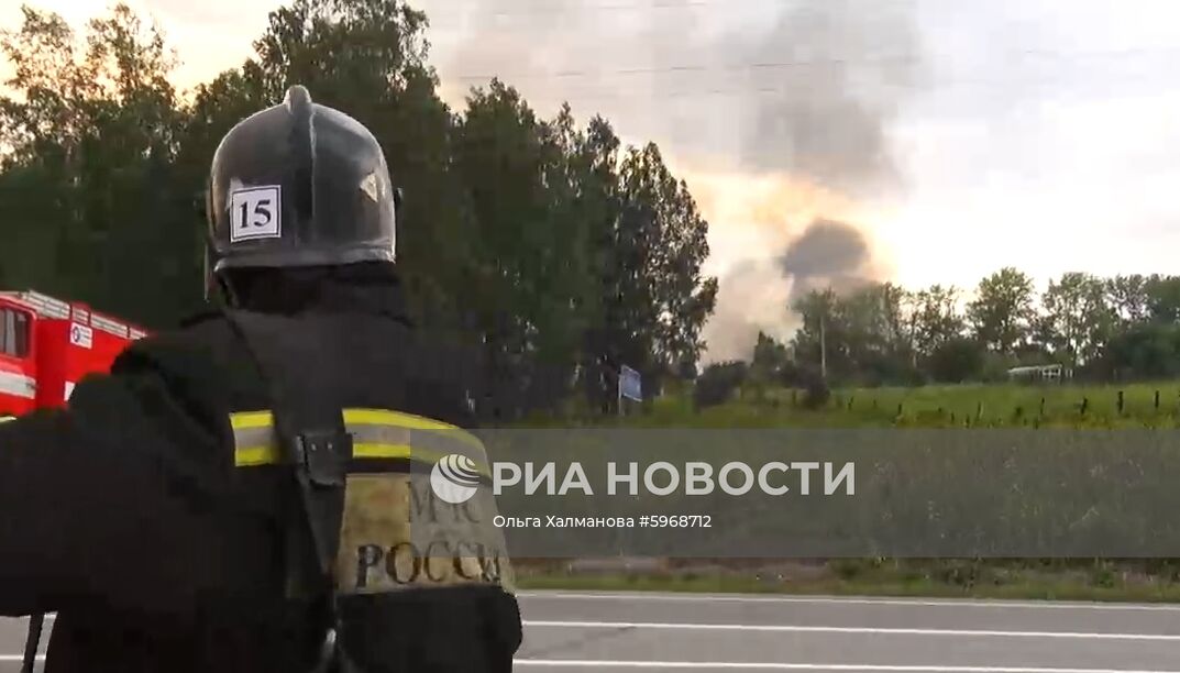 На территории воинской части в Красноярском крае произошел взрыв