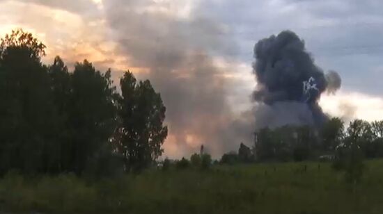 На территории воинской части в Красноярском крае произошел взрыв