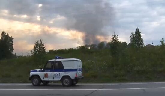 На территории воинской части в Красноярском крае произошел взрыв