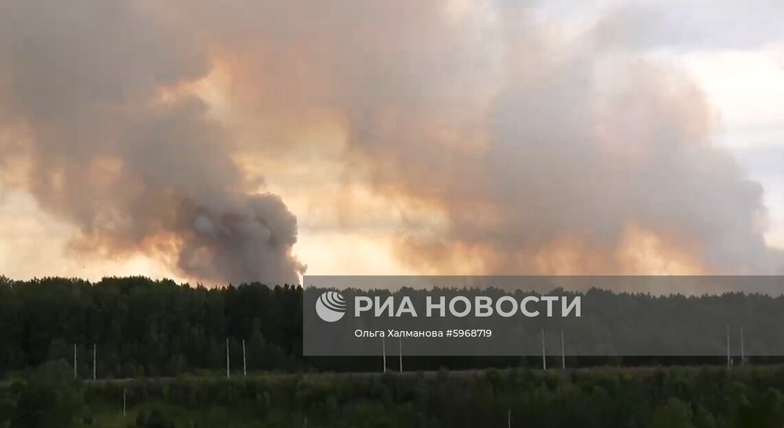 На территории воинской части в Красноярском крае произошел взрыв