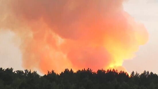 На территории воинской части в Красноярском крае произошел взрыв