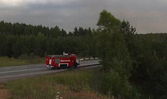 На территории воинской части в Красноярском крае произошел взрыв