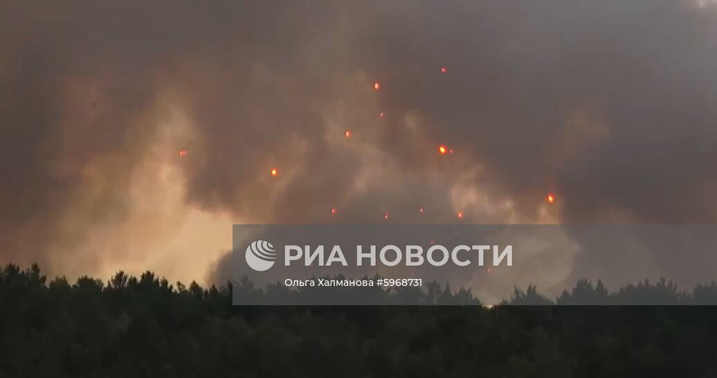 На территории воинской части в Красноярском крае произошел взрыв