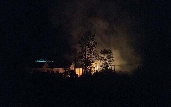 Ситуация около резиденции  бывшего президента Киргизии Алмазбека Атамбаева