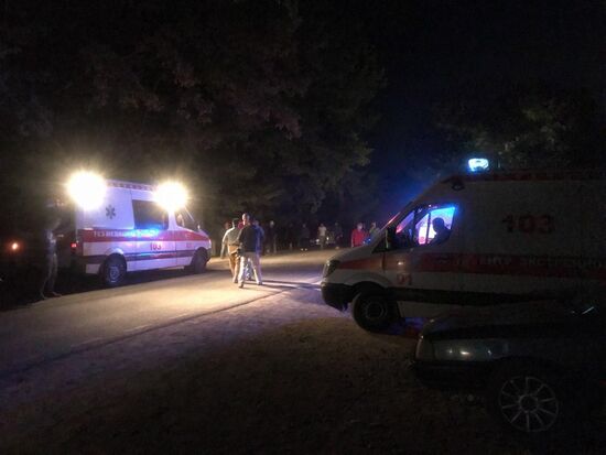 Ситуация около резиденции  бывшего президента Киргизии Алмазбека Атамбаева