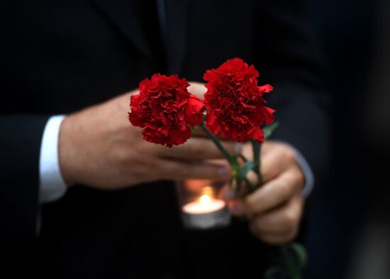 Мероприятия в память  о погибших в результате военных действий в августе 2008