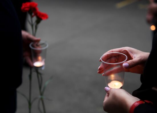 Мероприятия в память  о погибших в результате военных действий в августе 2008