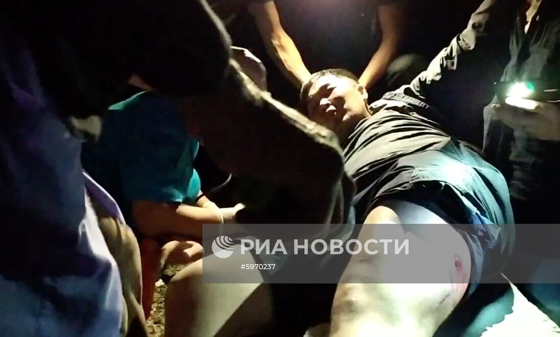 Ситуация около резиденции бывшего президента Киргизии Алмазбека Атамбаева