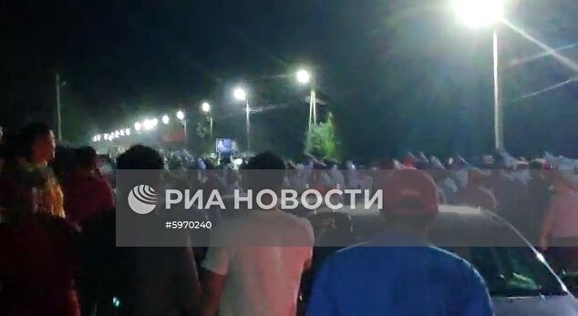 Ситуация около резиденции  бывшего президента Киргизии Алмазбека Атамбаева