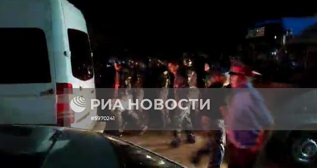 Ситуация около резиденции бывшего президента Киргизии Алмазбека Атамбаева