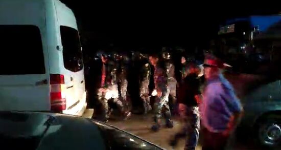 Ситуация около резиденции  бывшего президента Киргизии Алмазбека Атамбаева