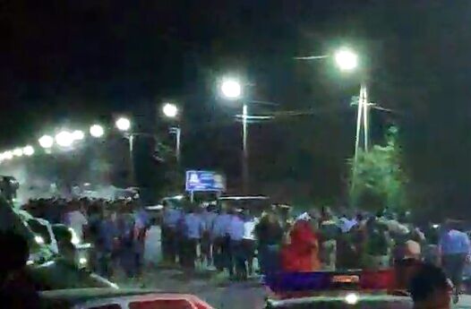 Ситуация около резиденции  бывшего президента Киргизии Алмазбека Атамбаева