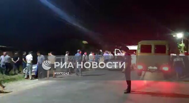 Ситуация около резиденции  бывшего президента Киргизии Алмазбека Атамбаева