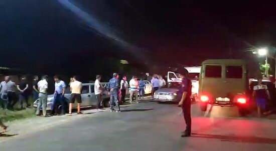 Ситуация около резиденции  бывшего президента Киргизии Алмазбека Атамбаева