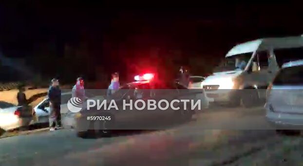 Ситуация около резиденции  бывшего президента Киргизии Алмазбека Атамбаева