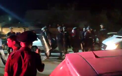 Ситуация около резиденции  бывшего президента Киргизии Алмазбека Атамбаева