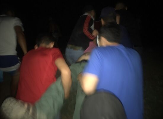 Ситуация около резиденции бывшего президента Киргизии Алмазбека Атамбаева