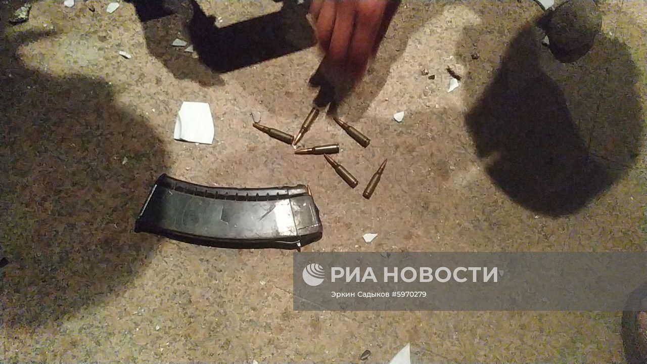 Ситуация около резиденции бывшего президента Киргизии Алмазбека Атамбаева