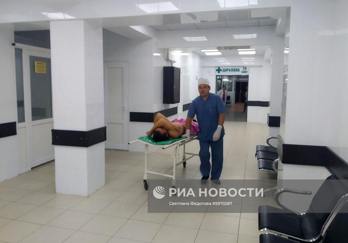 Ситуация около резиденции бывшего президента Киргизии Алмазбека Атамбаева