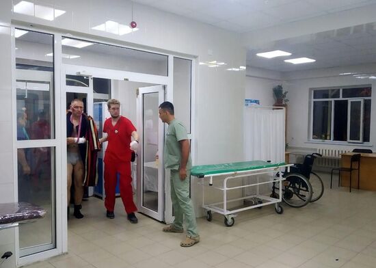 Ситуация около резиденции бывшего президента Киргизии Алмазбека Атамбаева