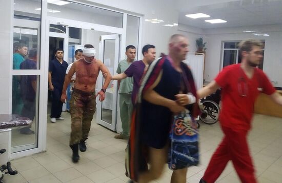 Ситуация около резиденции бывшего президента Киргизии Алмазбека Атамбаева