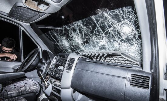 Ситуация около резиденции бывшего президента Киргизии Алмазбека Атамбаева