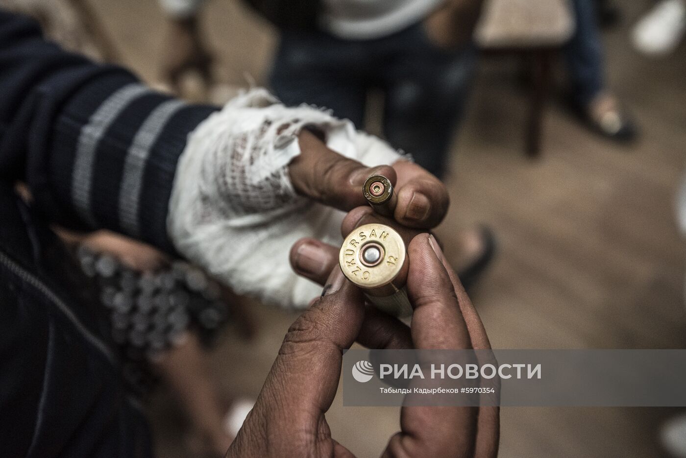 Ситуация около резиденции бывшего президента Киргизии Алмазбека Атамбаева