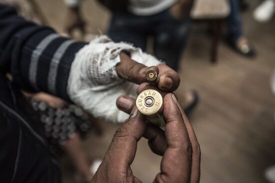 Ситуация около резиденции бывшего президента Киргизии Алмазбека Атамбаева