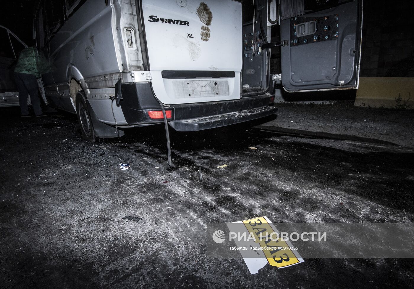 Ситуация около резиденции бывшего президента Киргизии Алмазбека Атамбаева