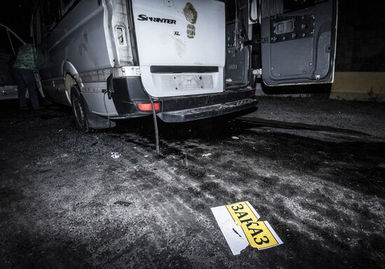 Ситуация около резиденции бывшего президента Киргизии Алмазбека Атамбаева