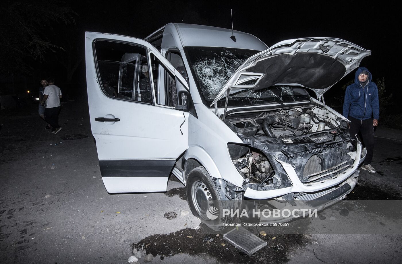 Ситуация около резиденции бывшего президента Киргизии Алмазбека Атамбаева