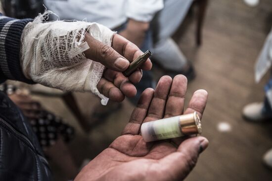 Ситуация около резиденции бывшего президента Киргизии Алмазбека Атамбаева