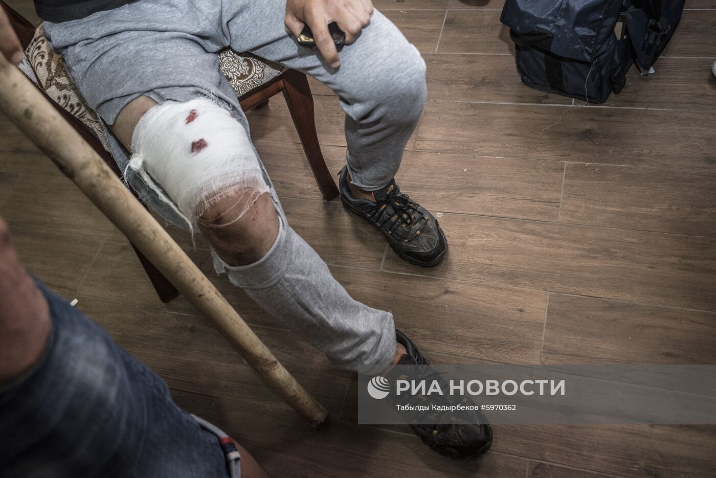 Ситуация около резиденции бывшего президента Киргизии Алмазбека Атамбаева