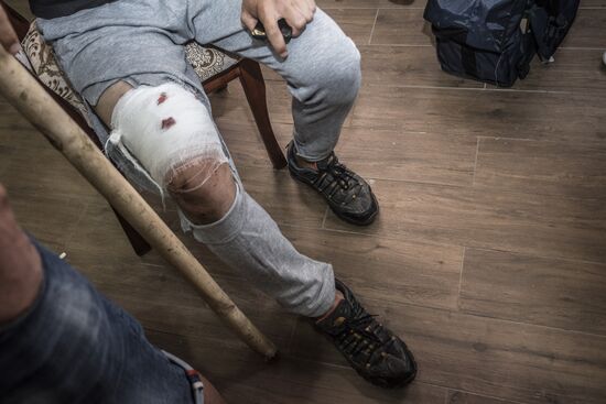 Ситуация около резиденции бывшего президента Киргизии Алмазбека Атамбаева