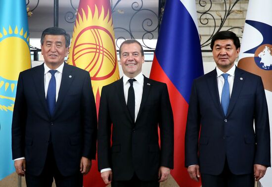 Премьер-министр РФ Д. Медведев принял участие в заседании Евразийского межправительственного совета стран ЕАЭС