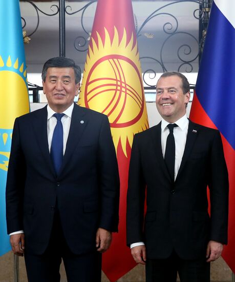 Премьер-министр РФ Д. Медведев принял участие в заседании Евразийского межправительственного совета стран ЕАЭС