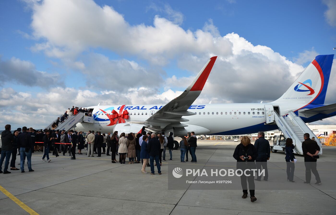 Презентация нового самолета Airbus A320neo авиакомпании "Уральские авиалинии"