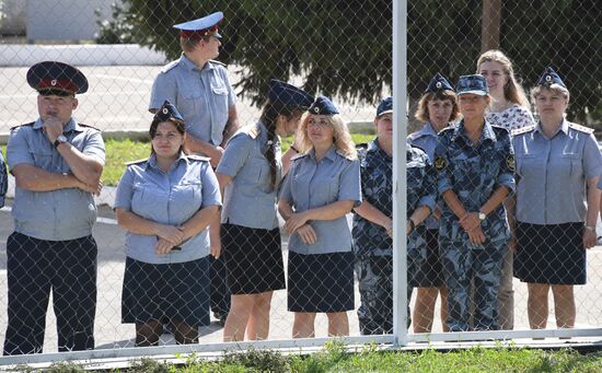 Футбольный матч с участием А.Кокорина и П. Мамаева в колонии