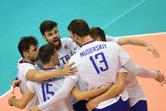 Волейбол. Мужчины. Олимпийский отбор. Матч Россия - Куба