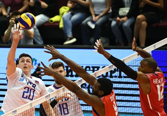 Волейбол. Мужчины. Олимпийский отбор. Матч Россия - Куба