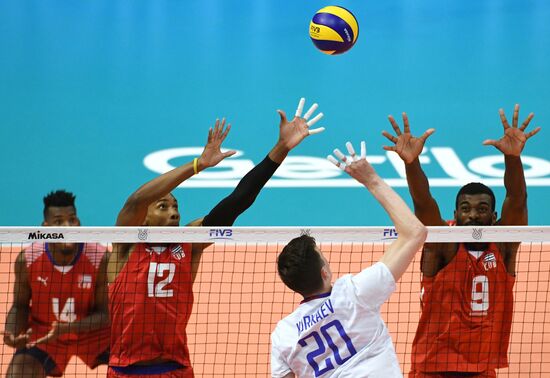 Волейбол. Мужчины. Олимпийский отбор. Матч Россия - Куба